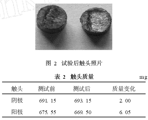 低壓電器用稀土合金觸頭材料的電性能測(cè)試